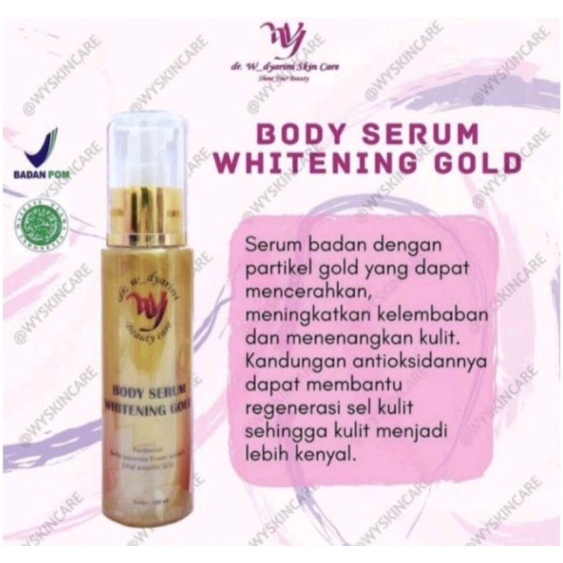 Body serum whitening gold dr widyarini