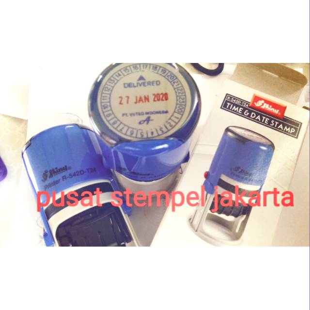 

Stempel Shiny R542D T24 tanggal dan Jam + Costum Tulisan