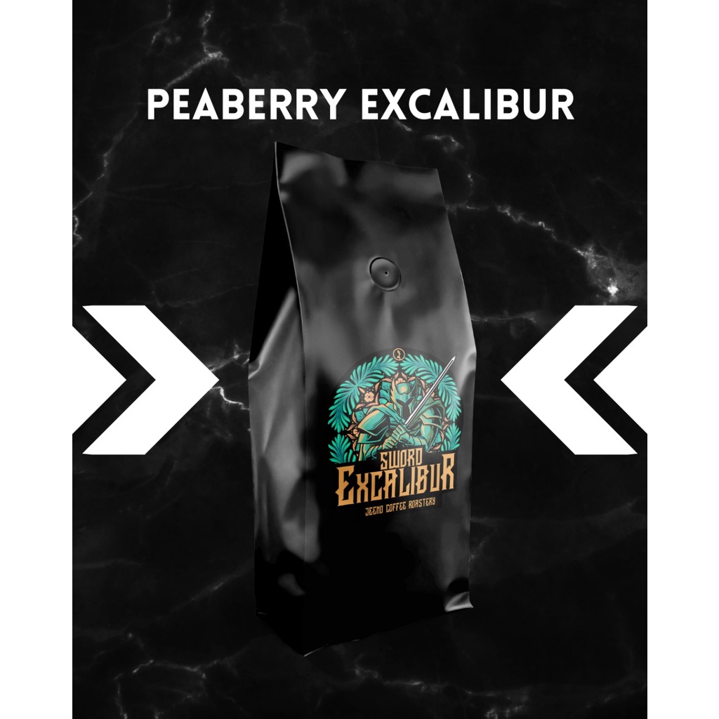 

Jeeno Roastery Excalibur Peaberry Gayo Arabica Roasted Coffee Beans 1kg/1000gr