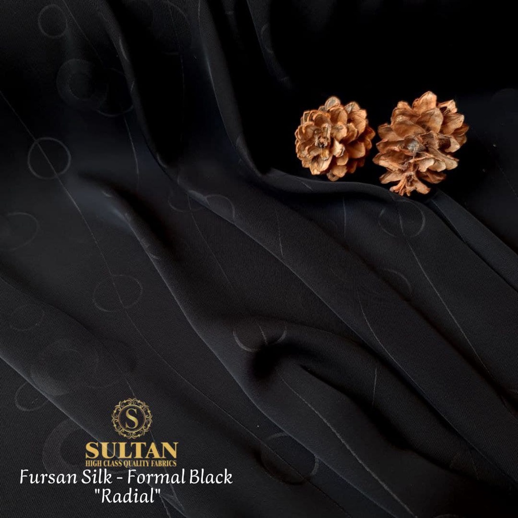 Jual Kain Abaya Sultan Fursan Silk / Furusiyah Silk Emboss RADIAL