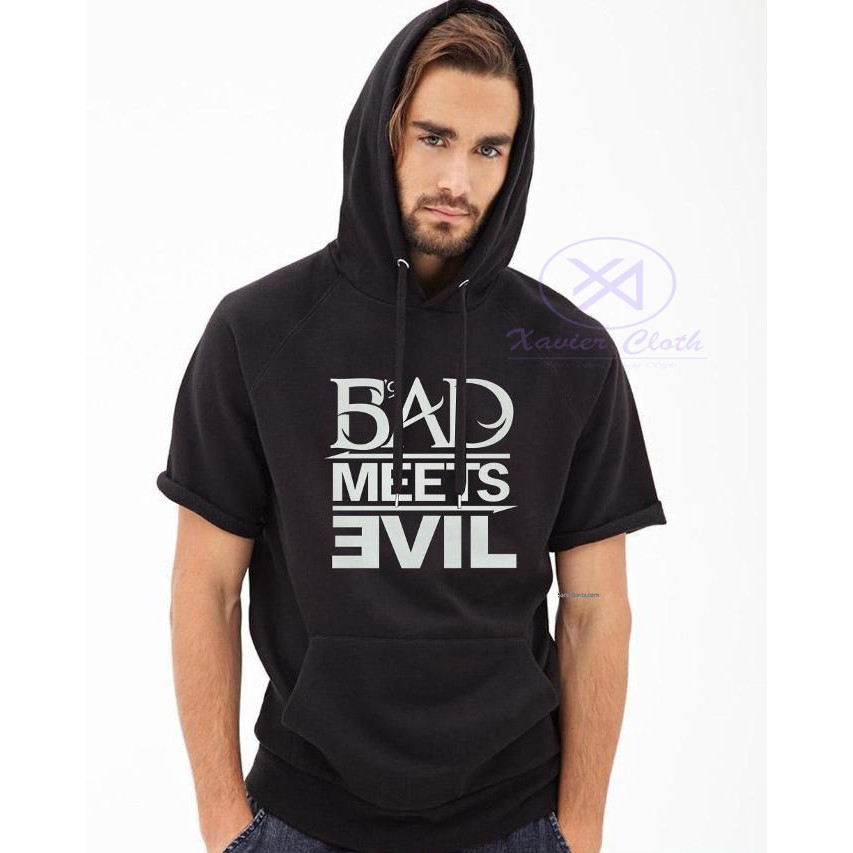 Premium Short Hoodie BAD METTS EVIL EMINEM - Jacket Pendek - Xavier Cloth - Best Quality