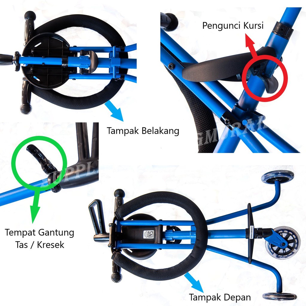 Stroller Anak Trike Lipat Roda 3 SNI IB0103