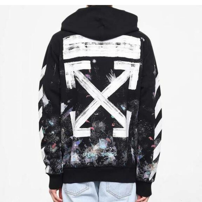 off white hoodie black white