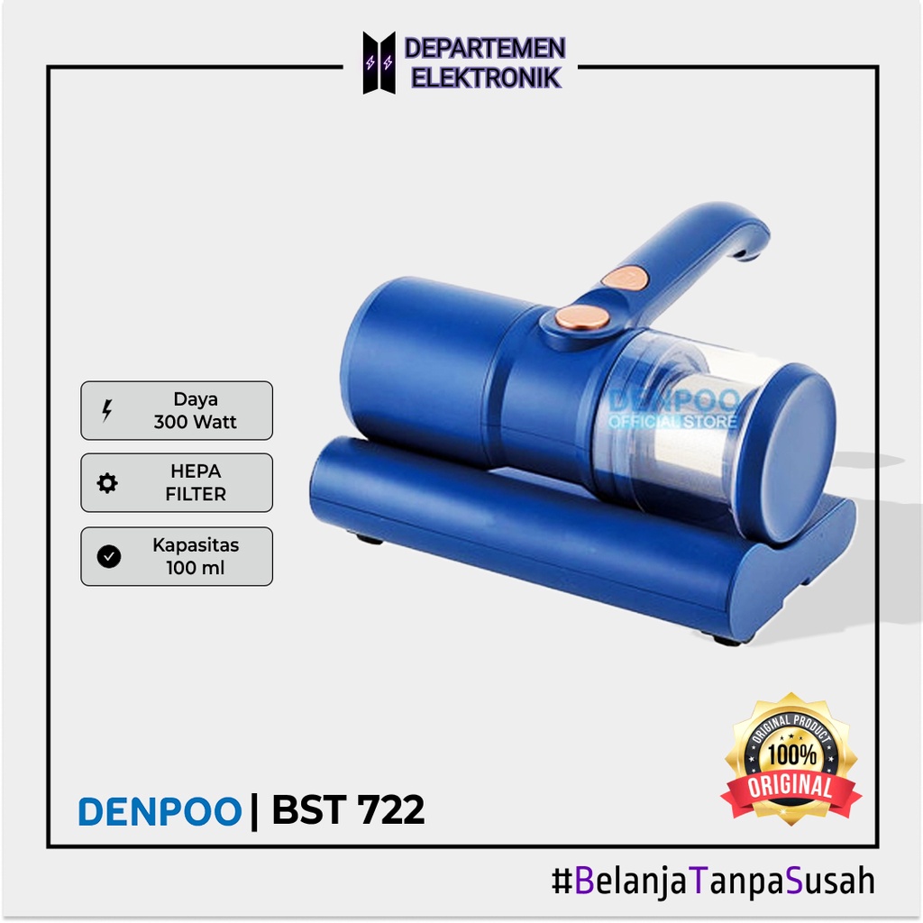 DENPOO UV-MATTRESS VACUUM CLEANER BST 722 | GARANSI RESMI | PREMIUM | DENPOO OFFICIAL PRODUCT