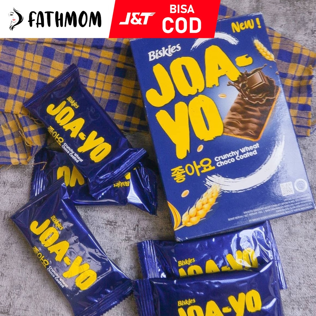 Jual JOAYO JOA-YO Biskies Biskuit Crunchy Wheat Choco Coated Box 62gr ...
