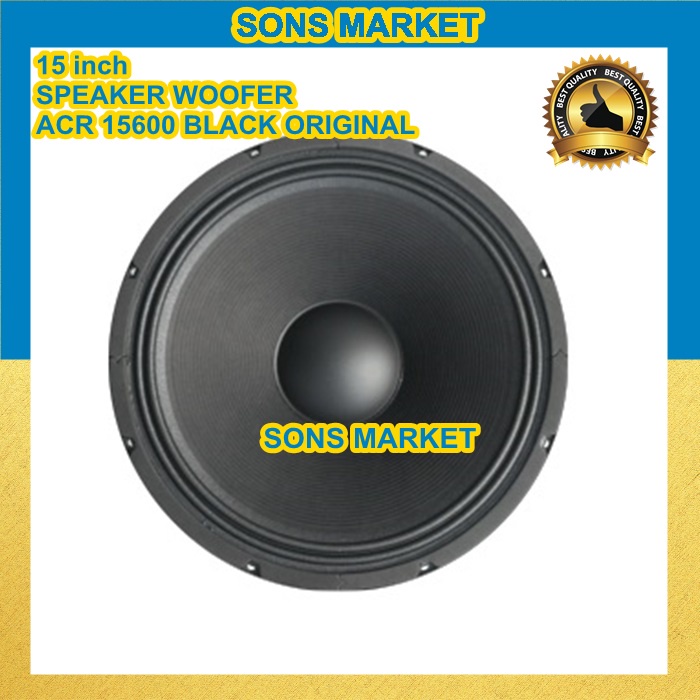 SPEAKER WOOFER ACR 15600 BLACK 15 inch 15inch Hitam ORIGINAL