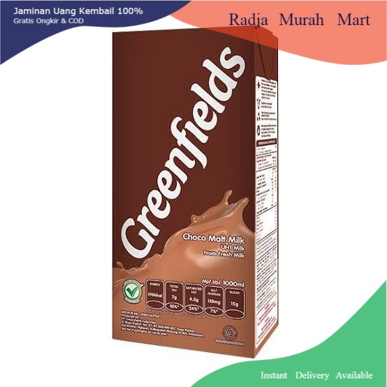 

GREENFIELDS UHT MILK 1 LITER - CHOCO MALT PLAIN FULL CREAM