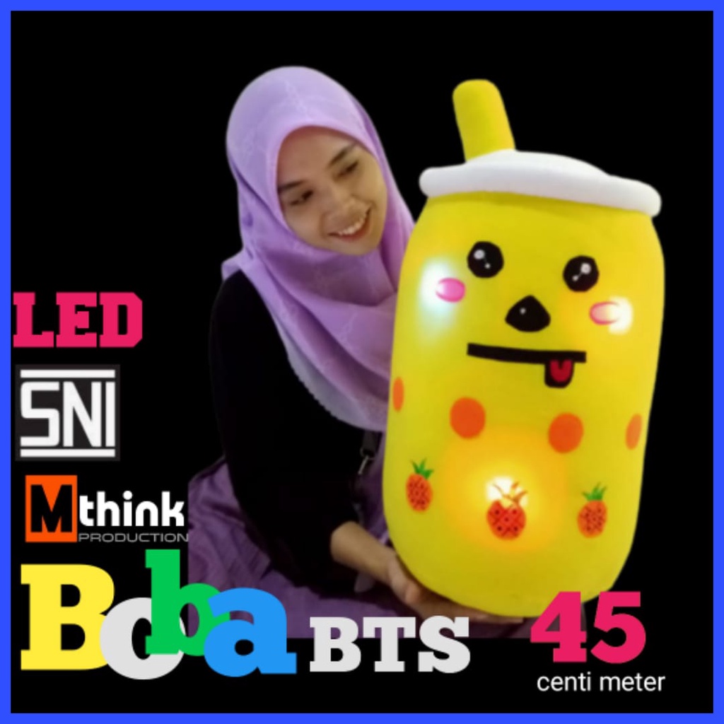 Boneka boba LED lampu tepuk Jumbo SNI / BANTAL BOBA TERMURAH ORIGINAL