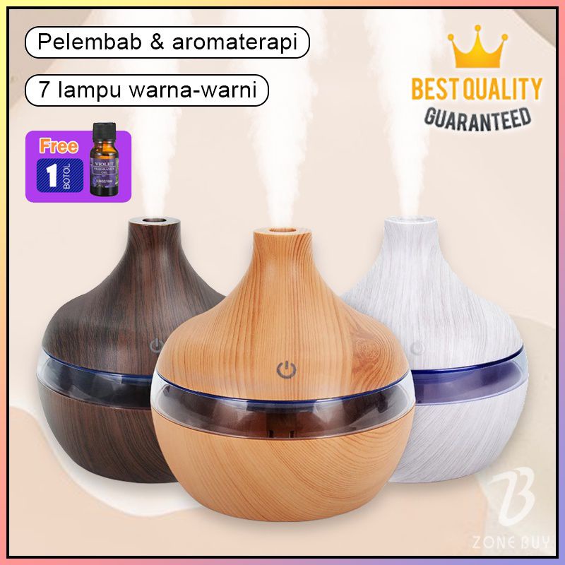 Humidifoer Ruangan 300ml free minyak Essential Diffuser