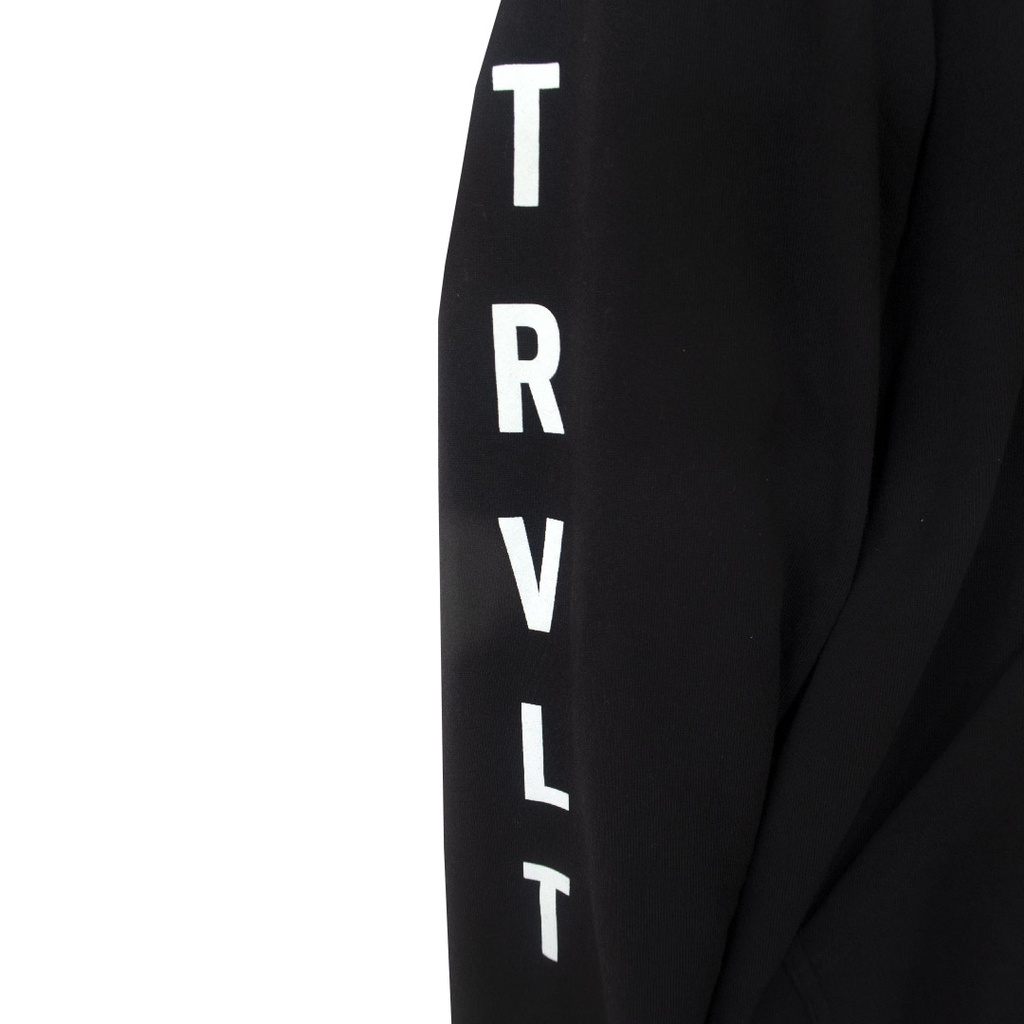 Hoodie - Rose - Black - Hitam - Sweater - Travolt