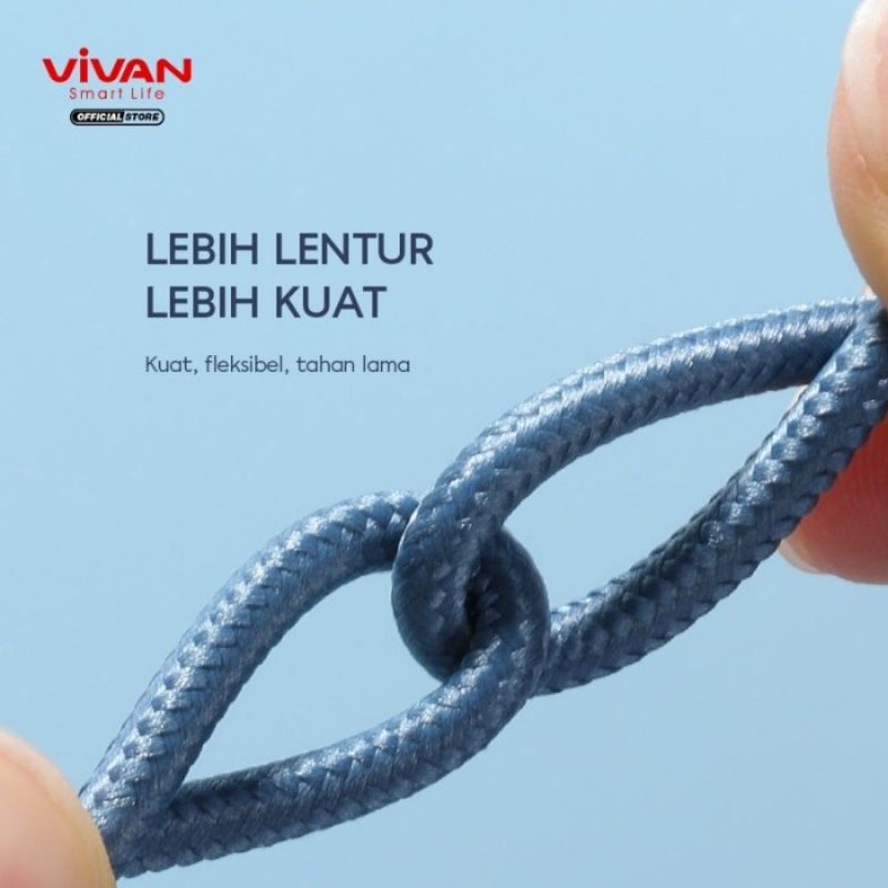 (VIVAN B-WL) KABEL DATA IPHONE GAMERS USB LIGHTNING FAST CHARGING 6 6S 6+ 6S+ 7 7+ X XR XS