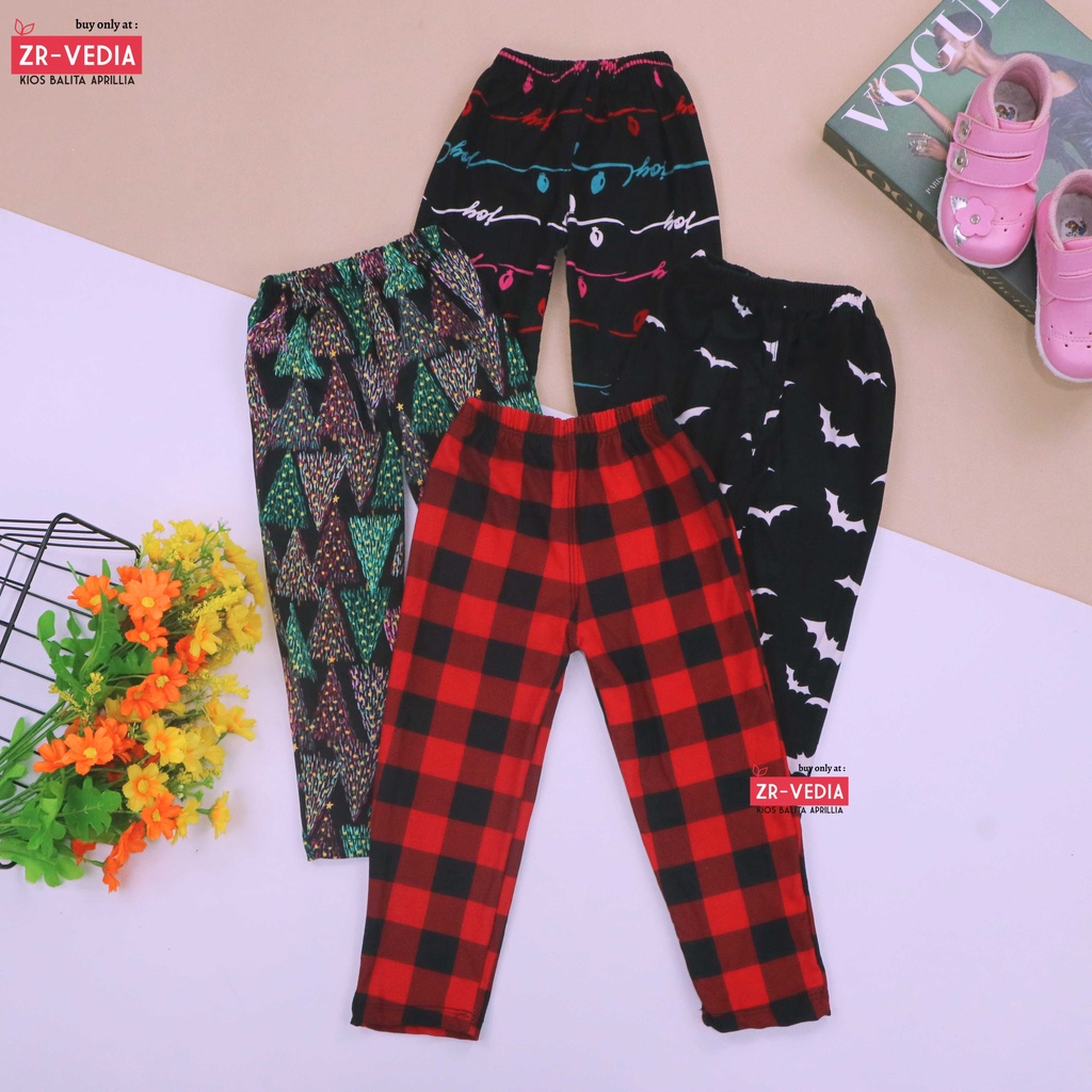 [KATUN KOREA] Legging Cecilia uk Bayi 3-12 Bulan IMPORT PREMIUM / Celana Panjang Anak Perempuan IMPORT SPESIAL CHRISTMAS