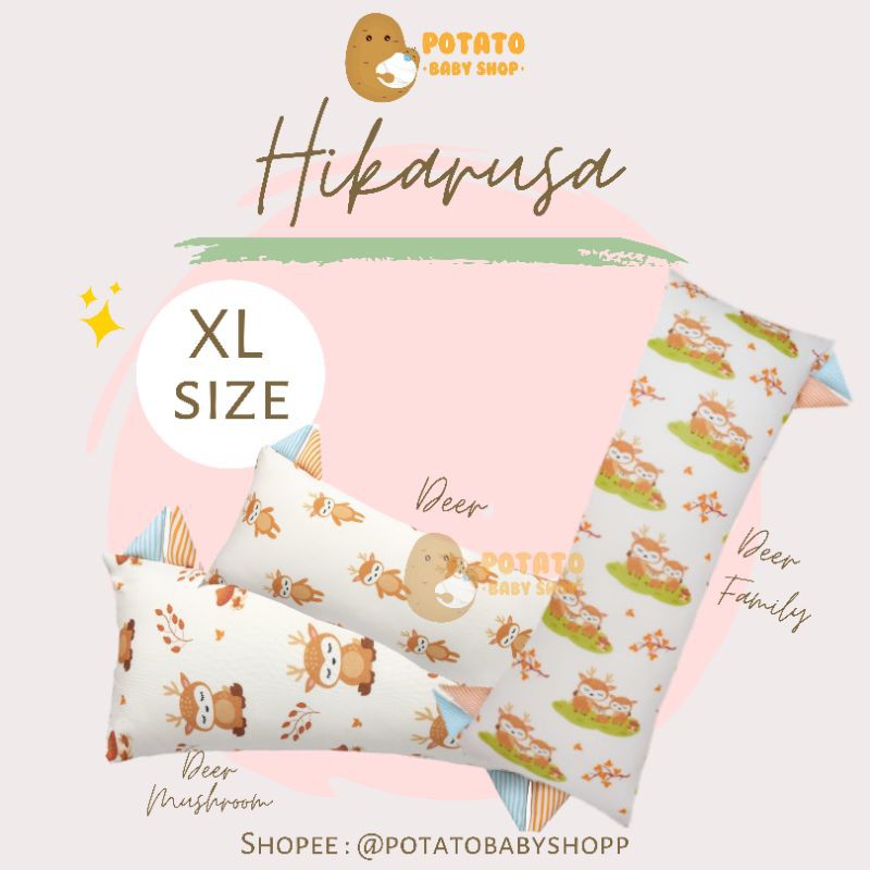 Hikaru XL - Guling Hikarusa Jumbo Big Deer Sky / Snow / Family / Mushroom / Baby Shark Pinkfong