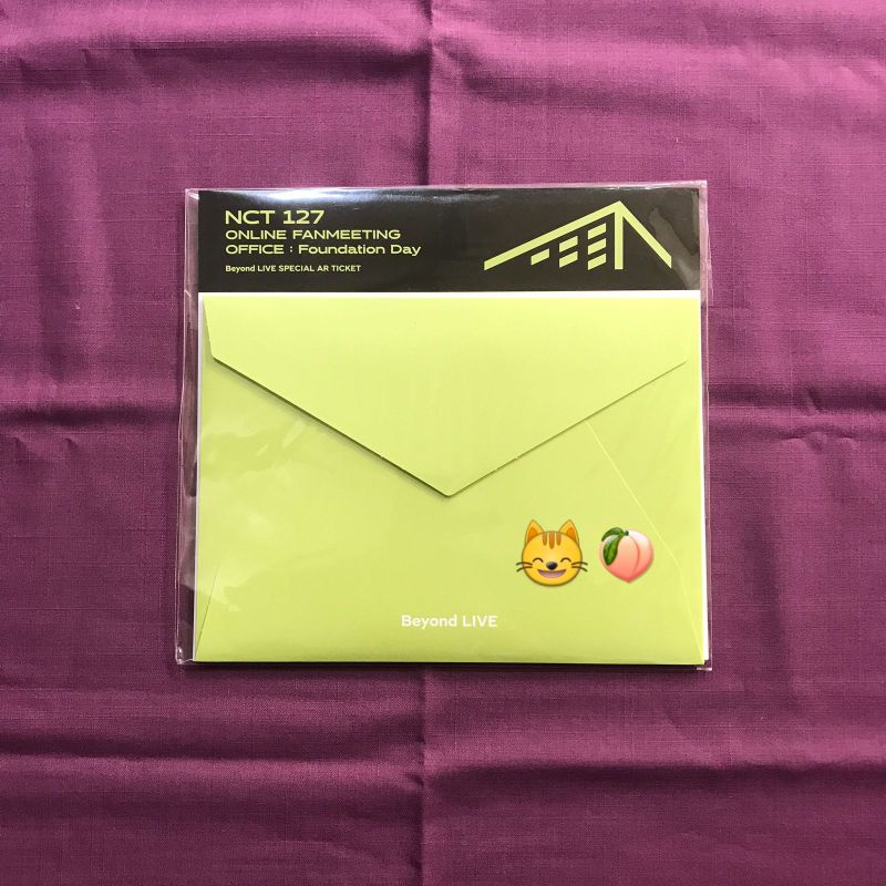 AR TICKET JAEHYUN NCT 127 ONLINE FANMEETING OFFICE FOUNDATION DAY BEYOND LIVE