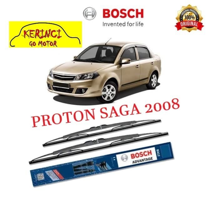 WIPER PROTON SAGA 2008 BOSCH ADVANTAGE 22&quot; &amp; 17&quot; SEPASANG WIPER SAGA