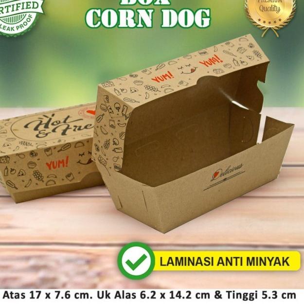 

⚡erbu KejutanKotak Dus Box Corn Dog Corndog (50 pc)