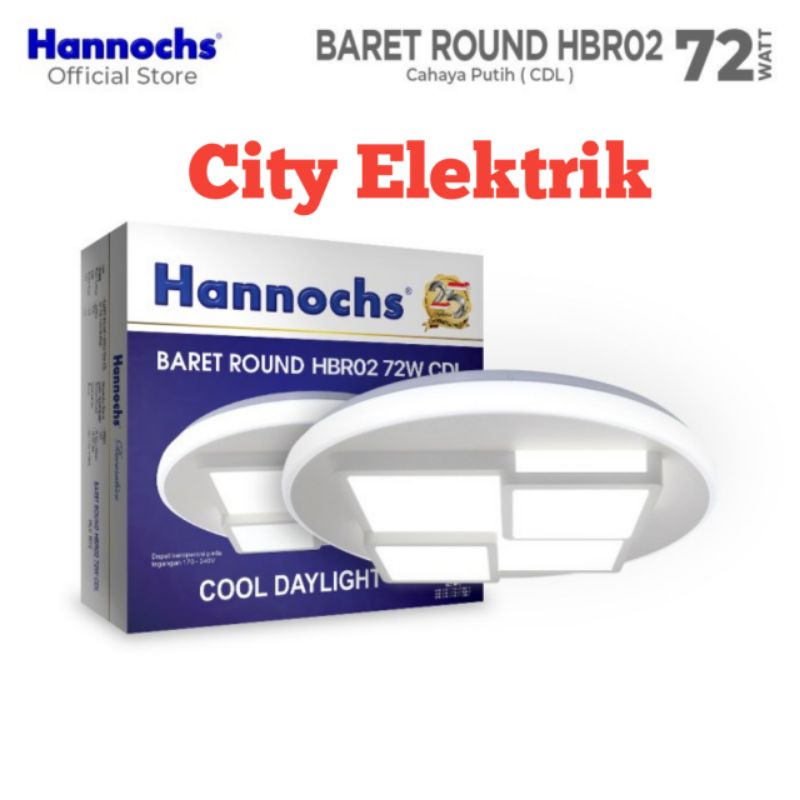 Lampu Hannochs LED BARET ROUND HBR02  72 Watt / Lampu Decorative LED Hannochs / Lampu Model Minimalis