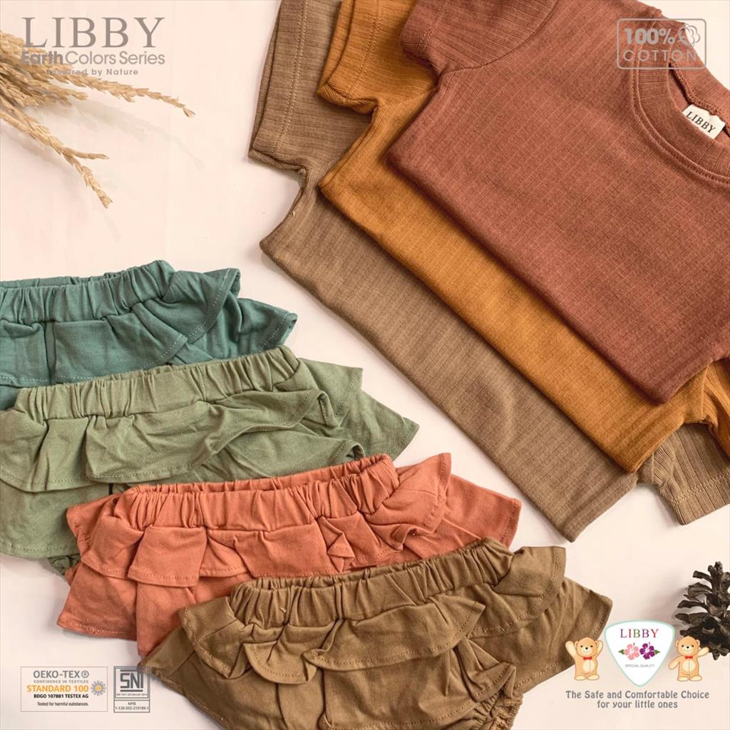 (3-6Thn) LIBBY Earth Colors Lilo Skirt Rok Anak Perempuan (1pcs/pack)