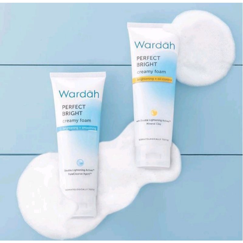 wardah perfect bright creamy  foam/sabun muka 100