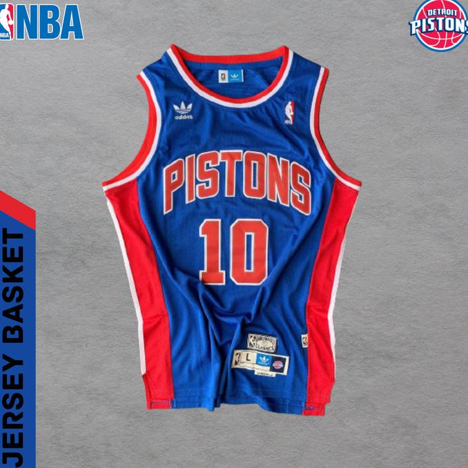 TERLARIS JERSEY BASKET JERSEY BASKET RODMAN BAJU BASKET NBA DENNIS RODMAN DETROIT PISTONS NBA STOK T