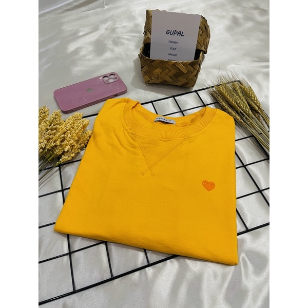 •NEVADA• Sweater Cewe // Sweater Polos // Nevada Cut Label-Kuning Kunyit