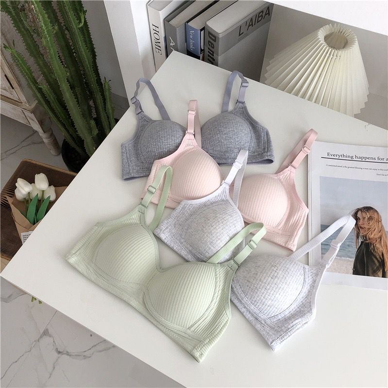 [ LINGERIE MASTER ] - (B-34) BH Bra motif garis lurus Push Up Style Senam Zumba Yoga Pakaian Dalam Wanita Import-6