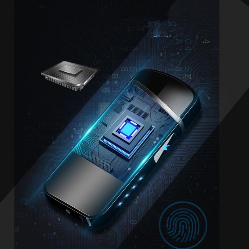Korek Api Elektrik Pulse Plasma Touch Sensor Elegant Design - Black