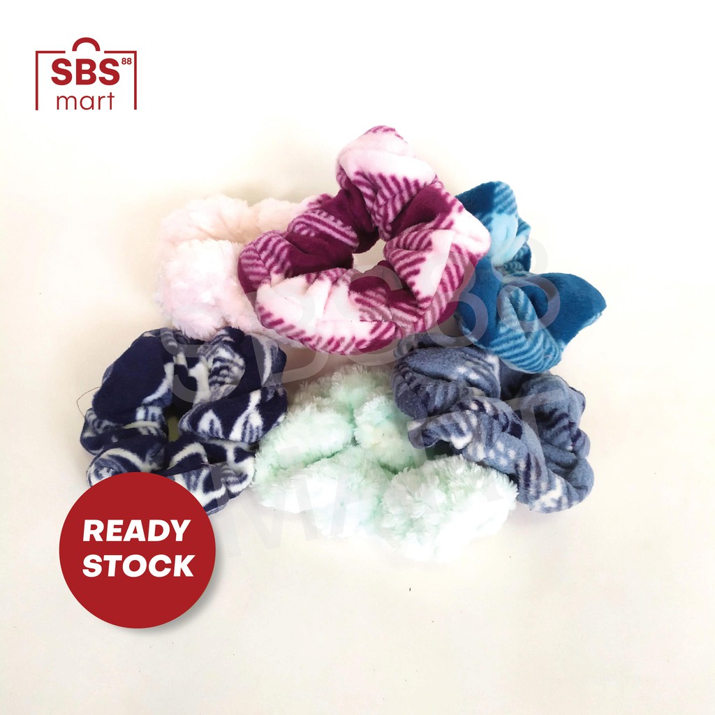 SCRUNCHIE FLUFFY JUMBO KOREA - Ikat Rambut Jumbo - Cepol Hijab Inner Kuncir Hijab Serbaguna