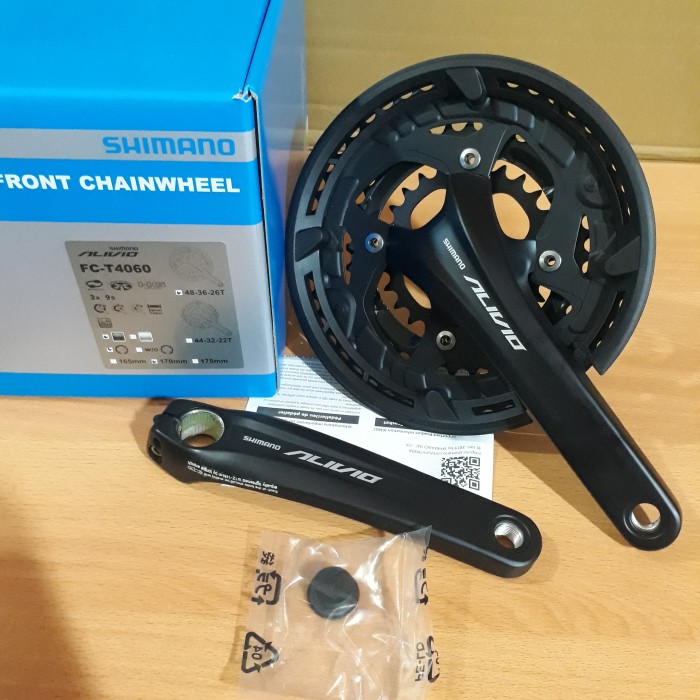 GIR/CRANKSET HOLLO 2 SHIMANO ALIVIO FC-4060 ARM 170MM 48-36-26T ALLOY