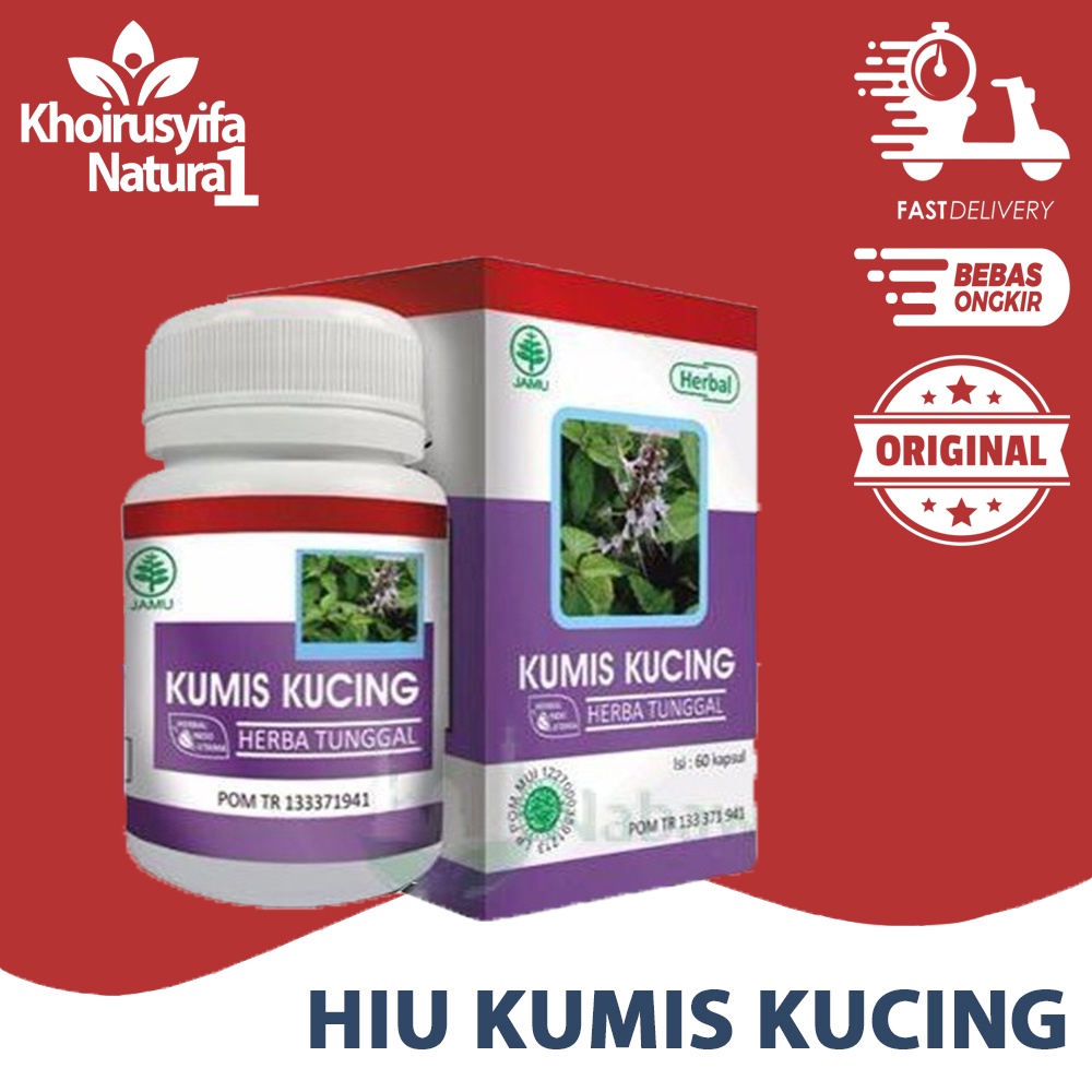 HIU KUMIS KUCING HERBAL ASAM URAT HIPERTENSI 60 KAPSUL