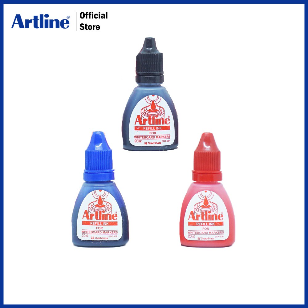 

Tinta Isi Ulang Refill Ink For Whiteboard Marker Botol Plastik 20 ml ESK-50R