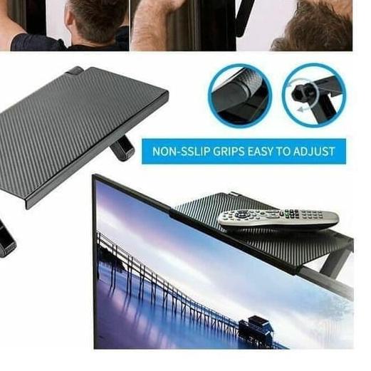 ➻ NS - screen top shelf rack - rak tv atas - tv rack shelves rak tv pajangan - rak pajangan tv ✹