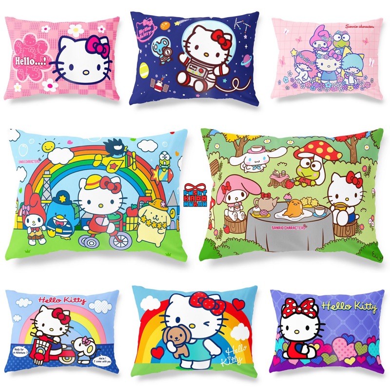 Bantal Tidur Anak Print Motif Hello Kitty and Friends 45x30 cm - Pusat Kado Murah