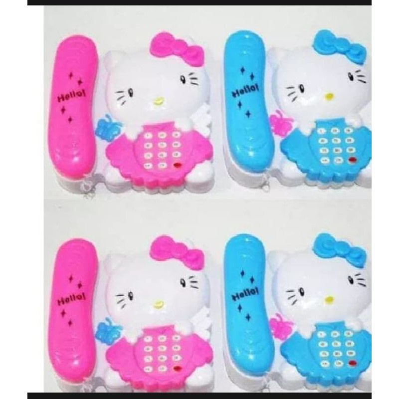 MAINAN TELFON SET HELLO KITTY / MAINAN EDUKASI BELAJAR ANAK-ANAK