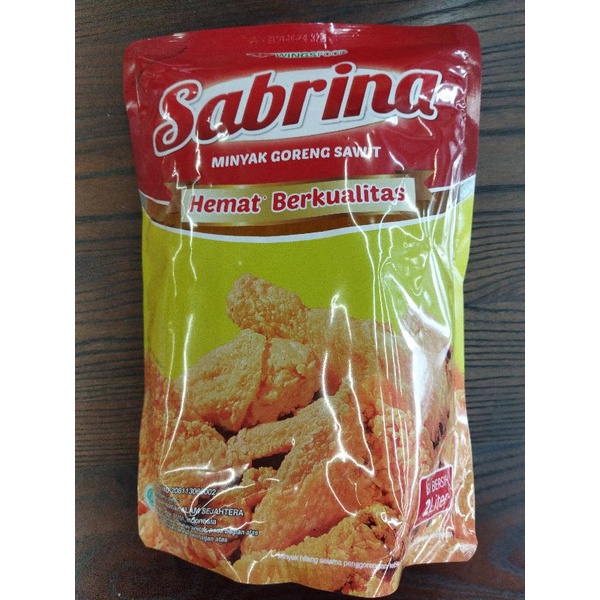 

Minyak goreng sabrina 2 liter