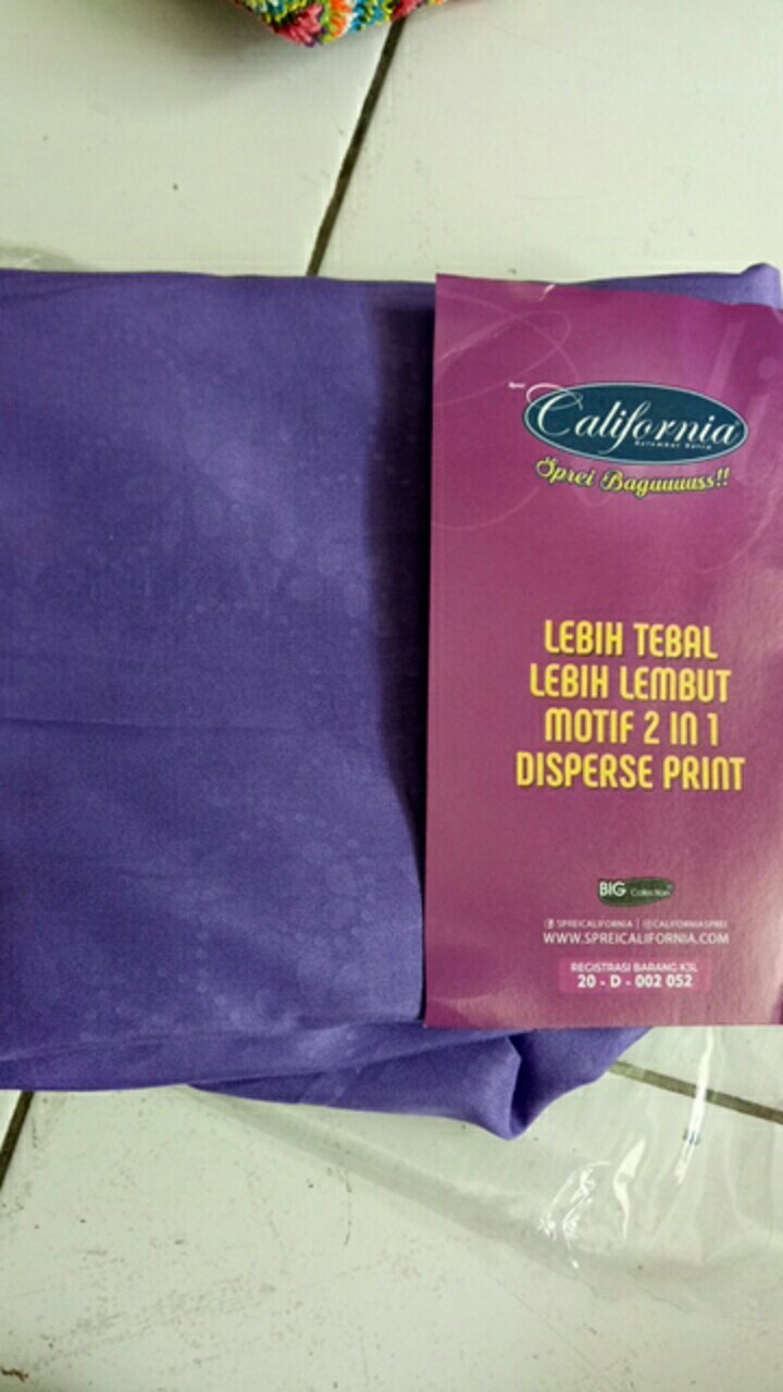 Ww Paket Sarung Bantal & Guling - Polos Emboss - Pilihan Warna Part 2 - California