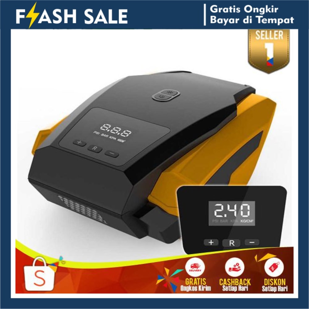 Taffware Inflator Pompa Mobil Elektrik Serbaguna 150PSI AB 06 Pompa Angin Elektrik Multifungsi COD