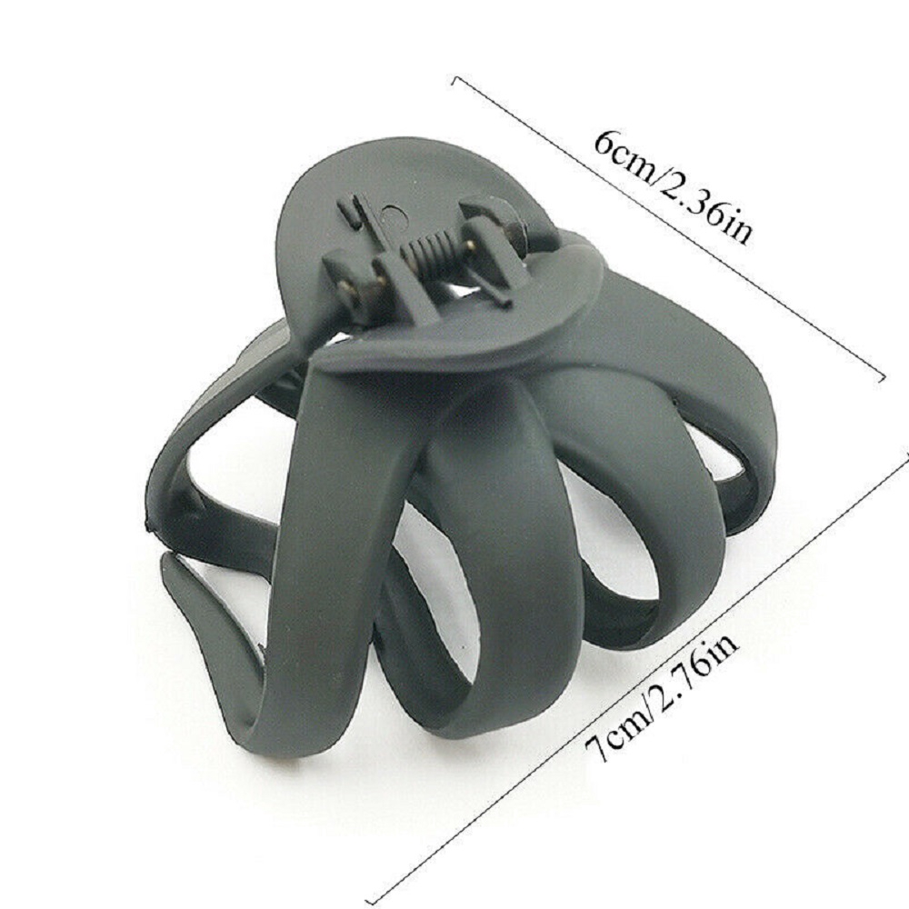 【COD Tangding】5 Colors Solid Geometric Hollowing Large Hair Claw Crab Clamp Hair Clip Hair Accessories