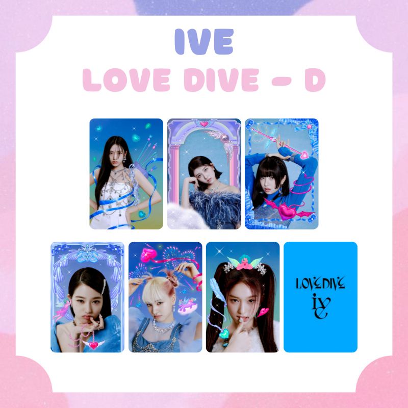 [IVE] IVE PHOTOCARD LOVE DIVE YUNJIN GAEUL REI WONYOUNG LIZ LEESEO ‼️BACA DESKRIPSI‼️