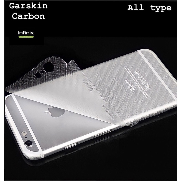Garskin Skin Carbon Hydrogel Anti Gores Belakang Hp INFINIX HOT 8 HOT 9 HOT 9 PLAY HOT 10 PLAY NOTE 7 hot 11 hot 11s note 11 nfc note11s note11pro hot 12i play 12 pro note 12i note 30 play pro