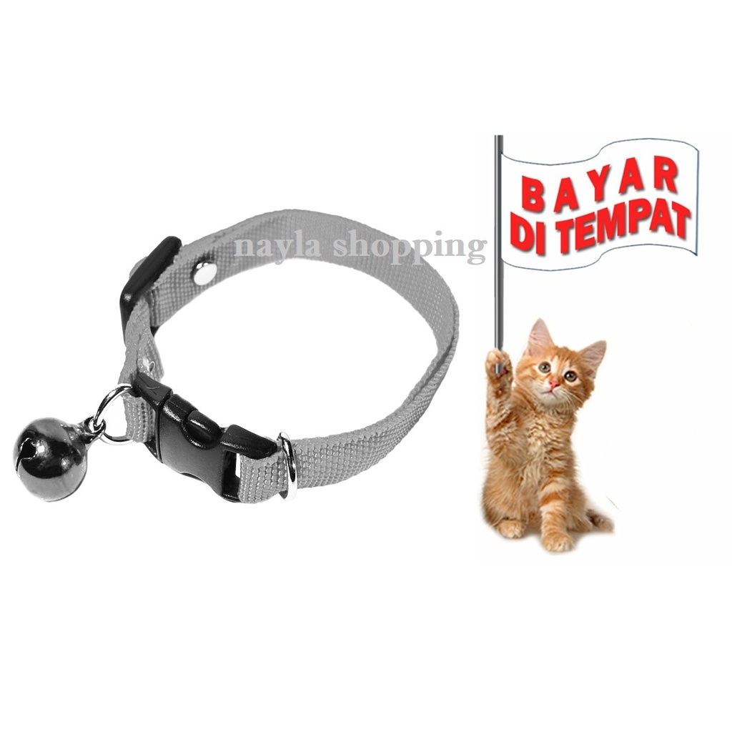 TALI TUNTUN HEWAN KUCING ANJING HARNES TYPE O PLUS KALUNG KUCING POLOS LONCENG