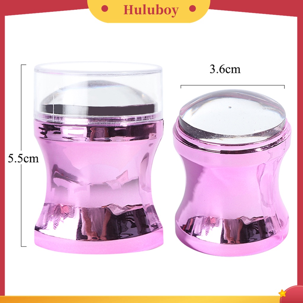 Huluboy Huluboy♡ 1 Set Stempel Nail Art Bahan ABS Kualitas Tinggi