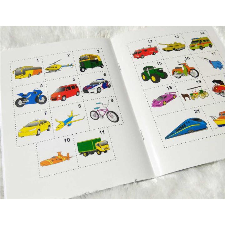 

Buku MEWARNAI Anak PAUD TK Menggunting & Menempel Stiker