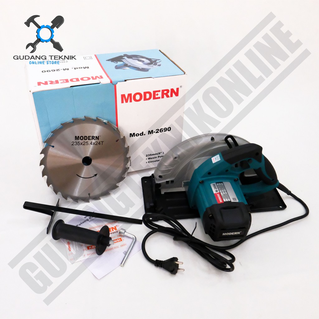 Circular Saw 9inch Modern M-2690 - Mesin Gergaji Listrik Circle Potong Kayu Modern M2690 9 inch 9&quot;