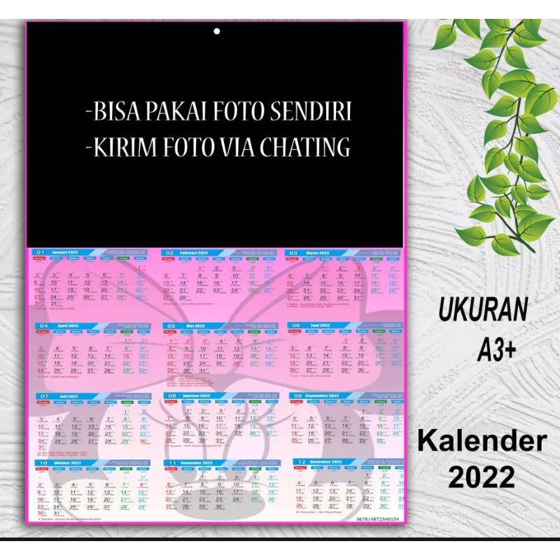 

kalender terbaru bisa costum foto keluarga