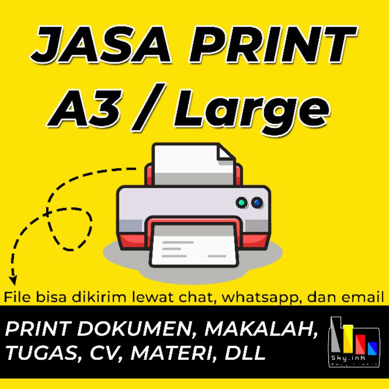 

JASA PRINT/CETAK DOKUMEN A3 HITAM PUTIH 80GSM