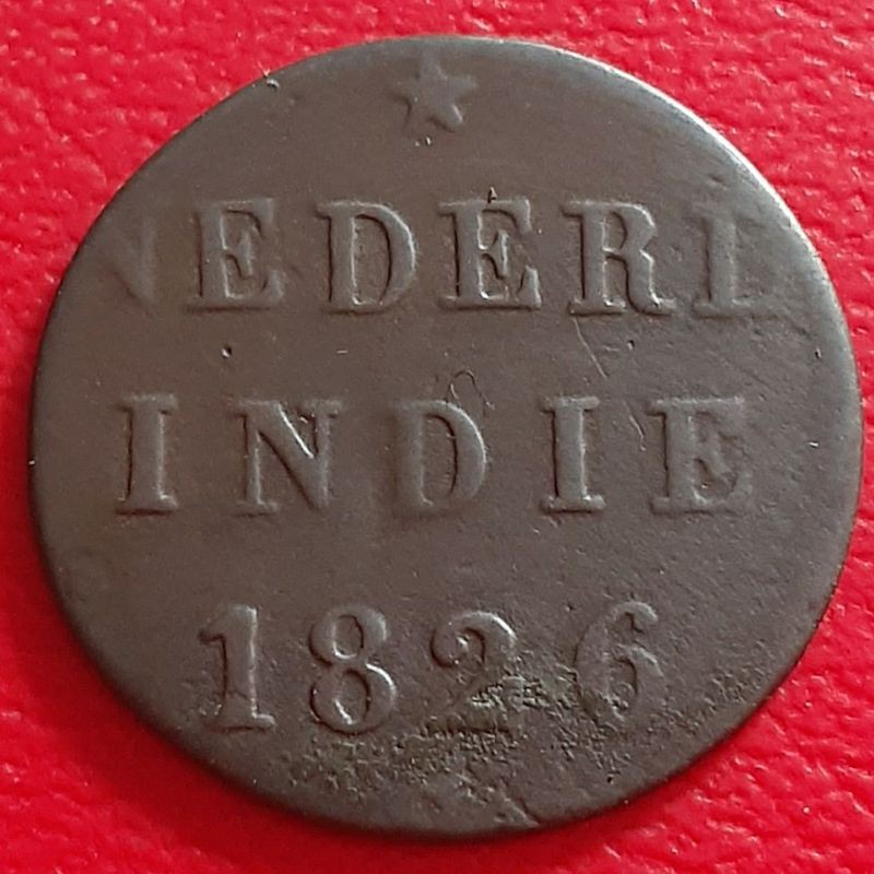 Uang Koin Kuno 1/8 Stuiver Nederland Indie Tahun 1826S #Langka