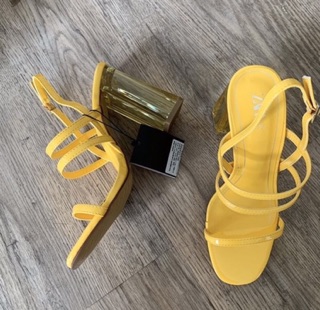 HOT SALE HEELS KOTAK ZARA  HEELS KUNING MURAH  MERIAH HEELS 