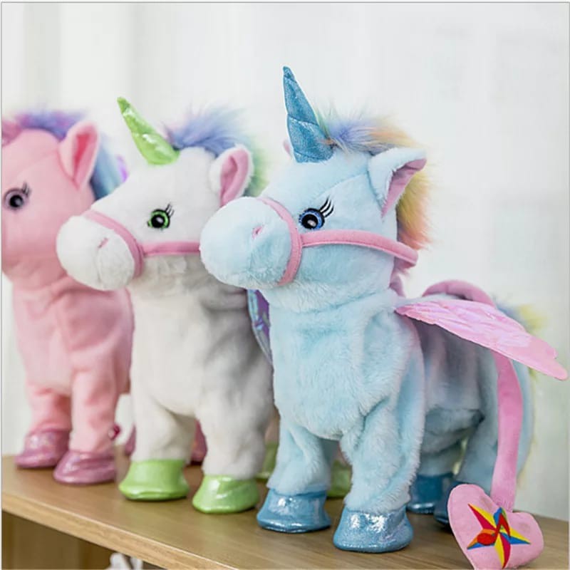 Boneka Walking Unicorn Doll Boneka Unicorn Boneka Kuda Poni Boneka Anak Boneka Murah Boneka Bergerak