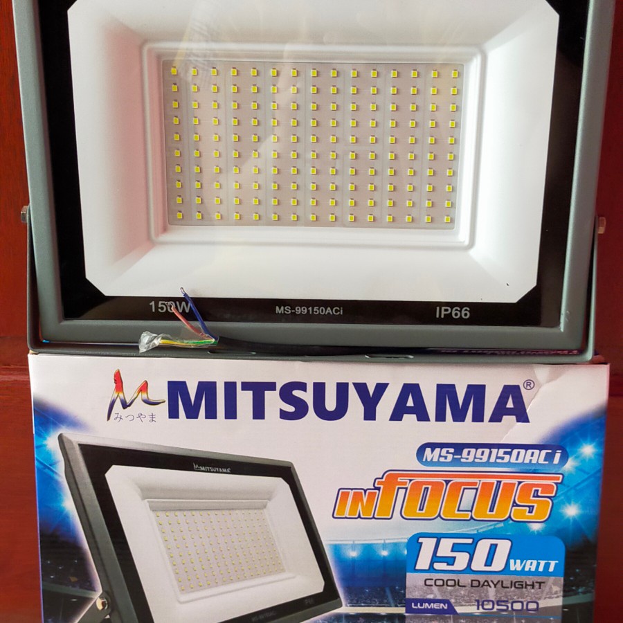 Barangunik2021-Lampu sorot LED AC 150 Watt Mitsuyama Ms-99150AC inFocus Colok Listrik